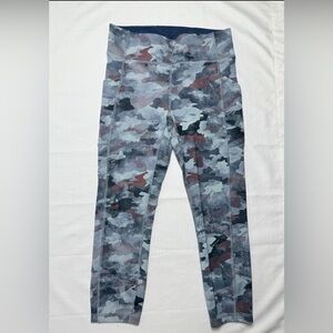 Lululemon Women’s Wunder Train High-Rise Leggings Heritage Blue Camo 8